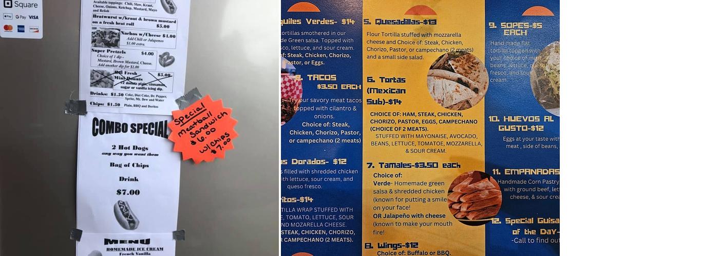 Dry Falls Brewing Co. Menu