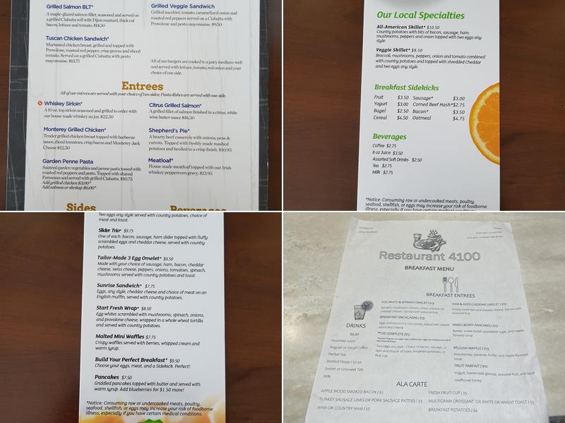 Pub 4100 Menu