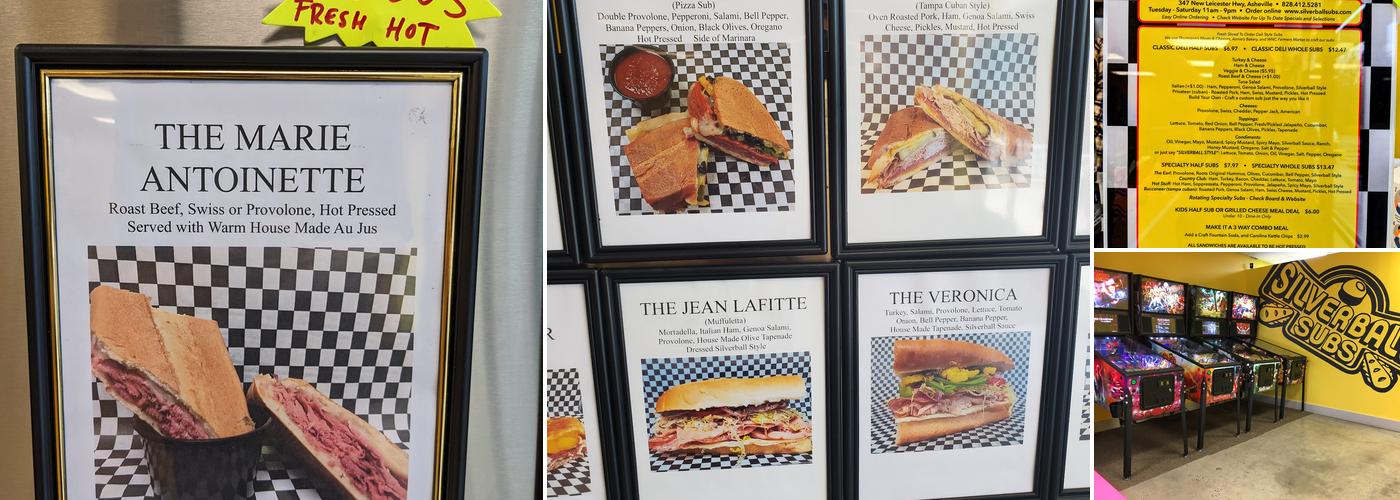 Silverball Subs Menu