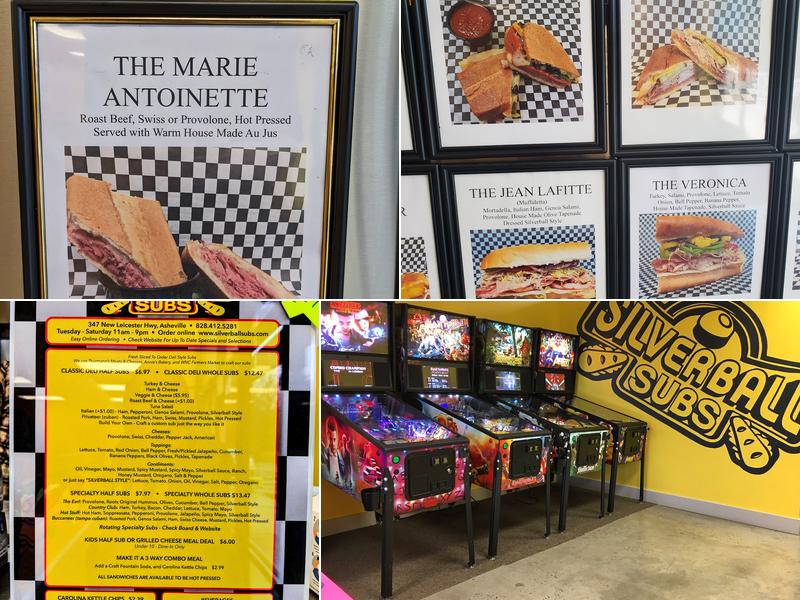 Silverball Subs Menu