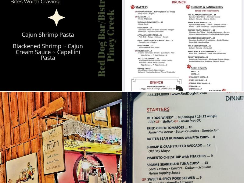 Red Dog Bar & Bistro Menu