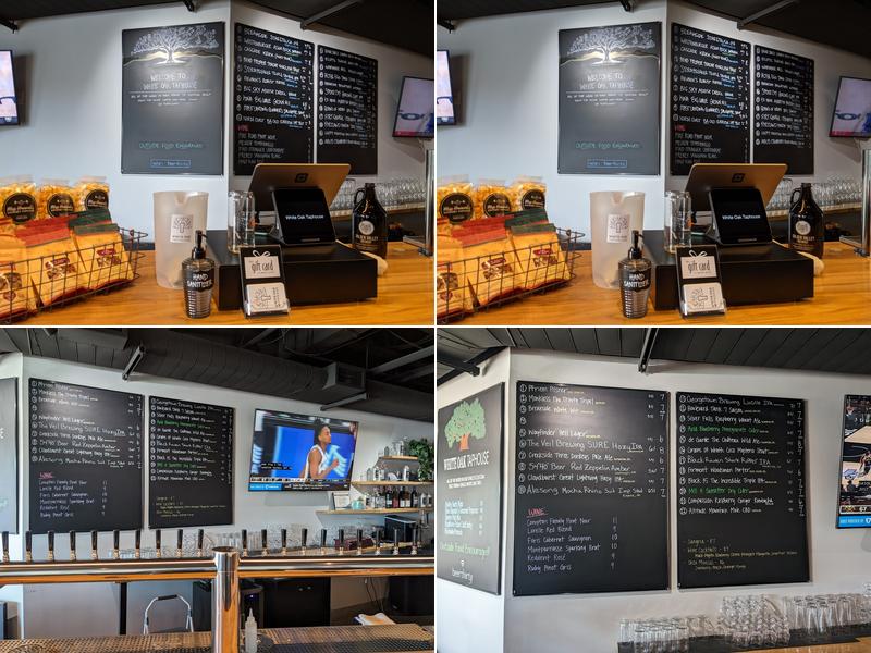 White Oak Taphouse Menu