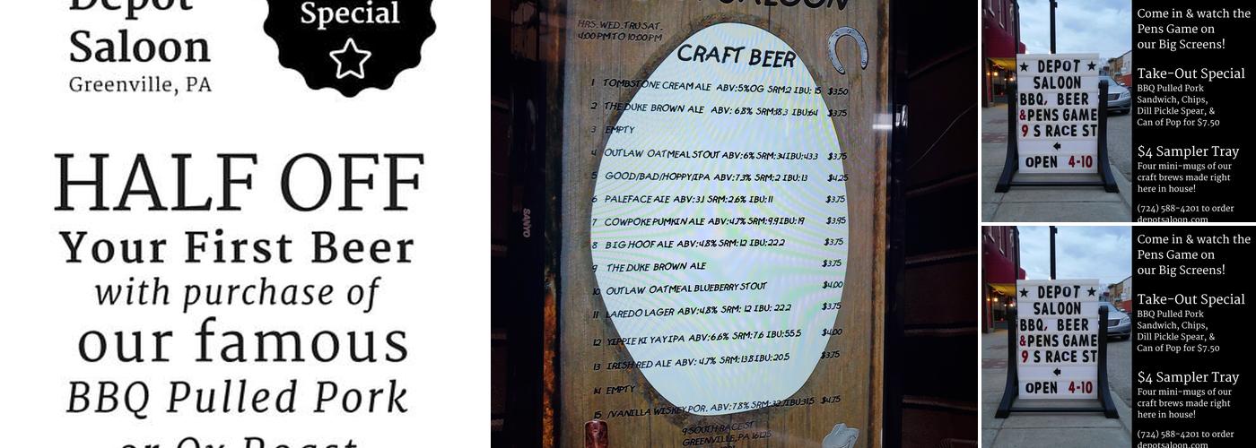 Depot Saloon & Brewery Menu