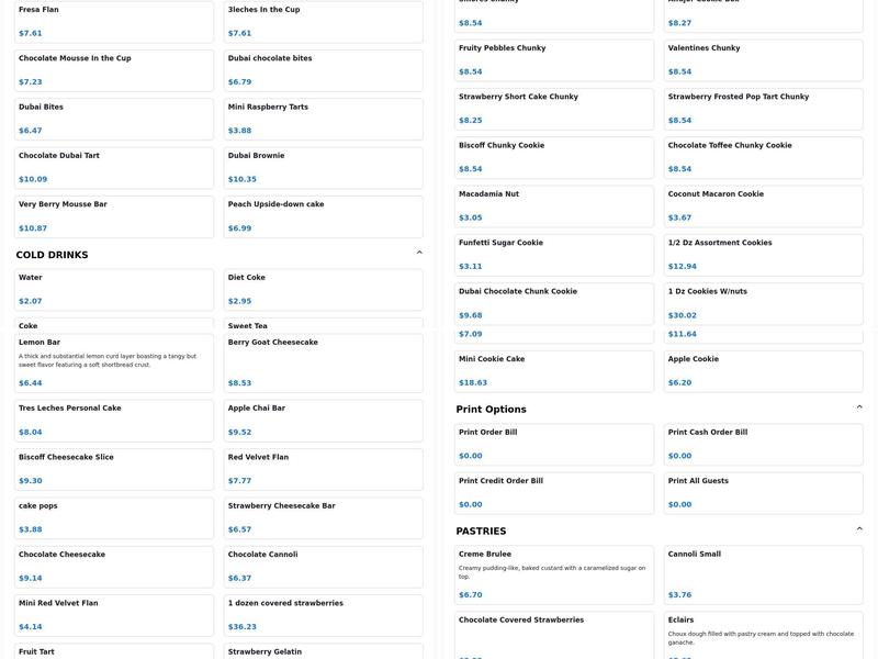 Yummy Tummy Bakery (Valley Ranch) Menu