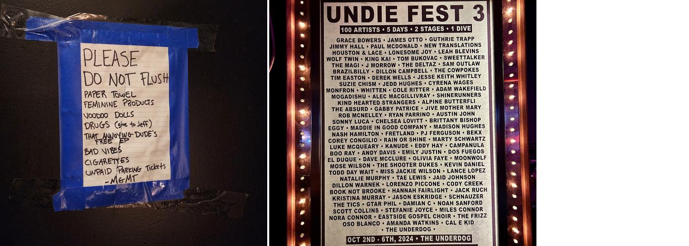 The Underdog Menu