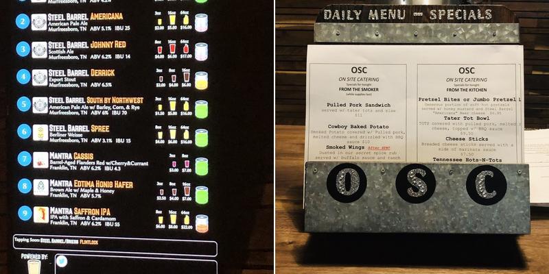 Hop Springs Menu