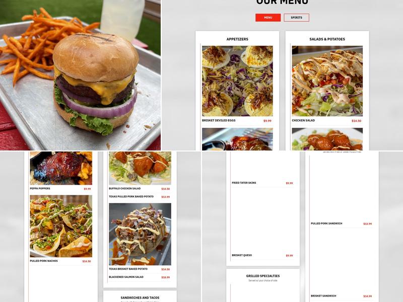 BackYard Murphy Menu