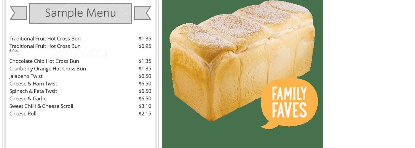 COBS Bread Menu