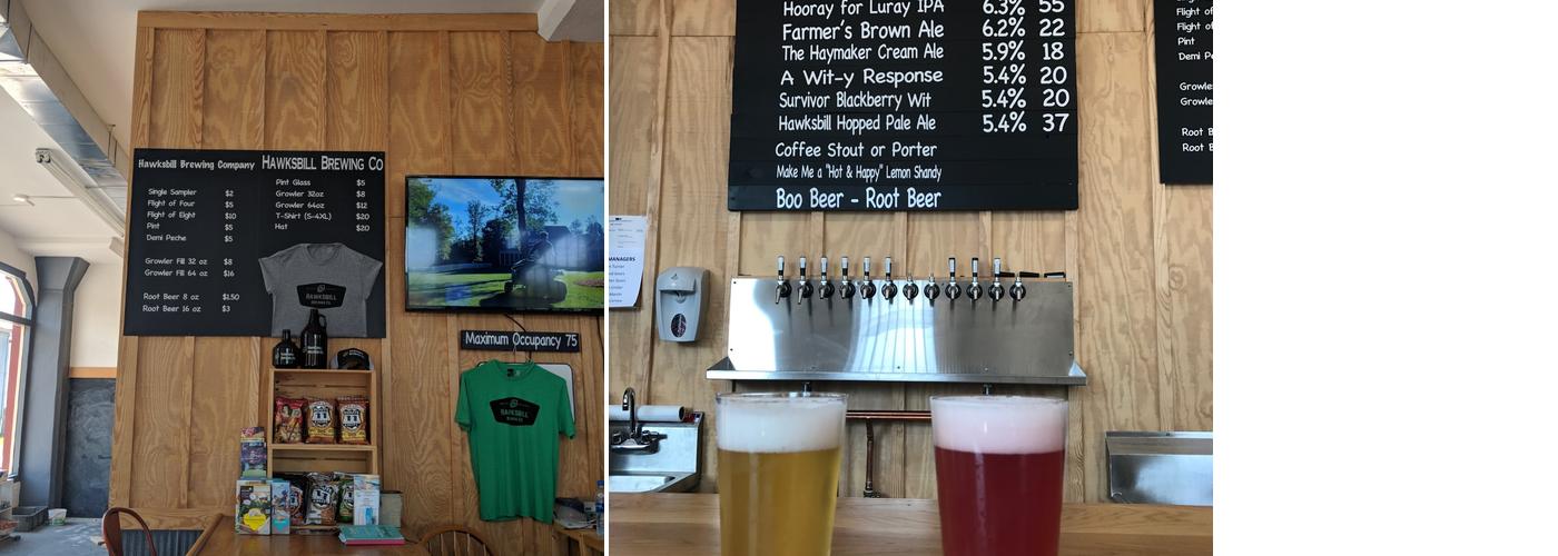 Hawksbill Brewing Company Menu