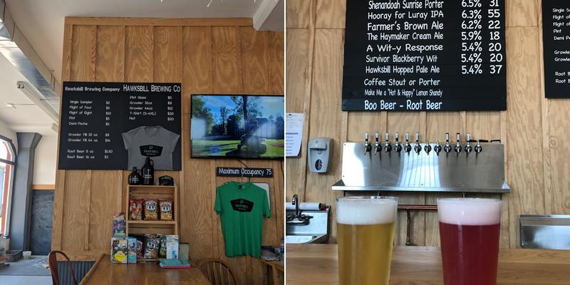 Hawksbill Brewing Company Menu