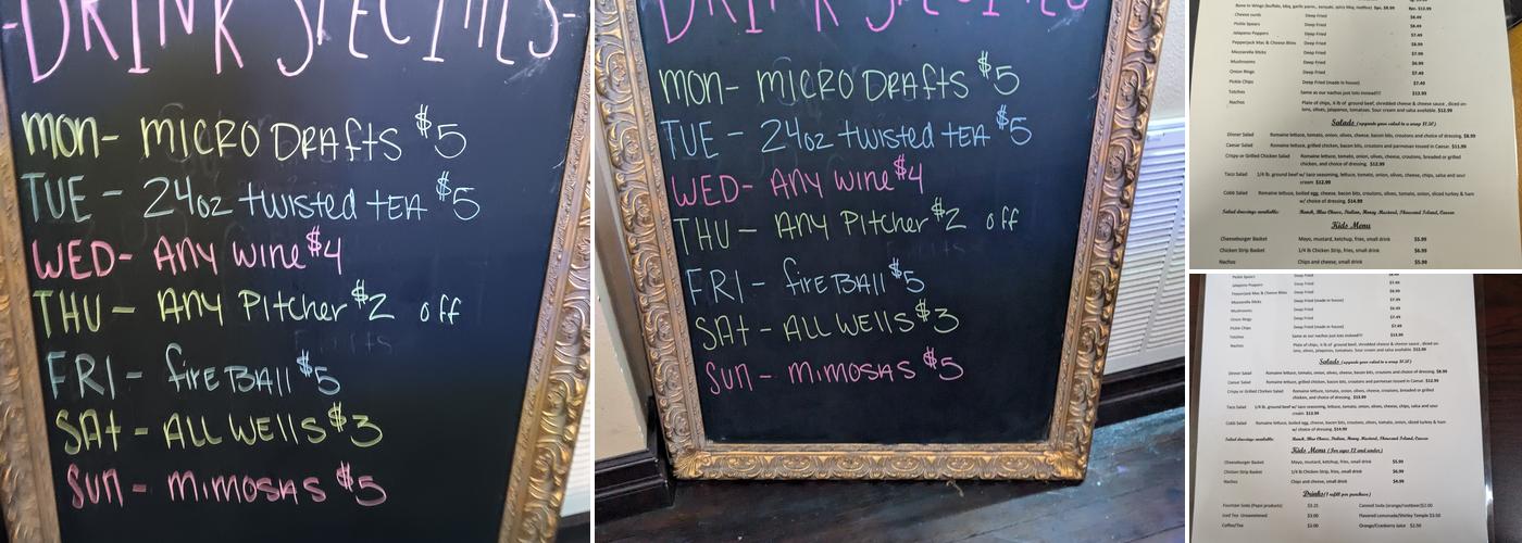 Messy Jessy's Bar and Grill Menu