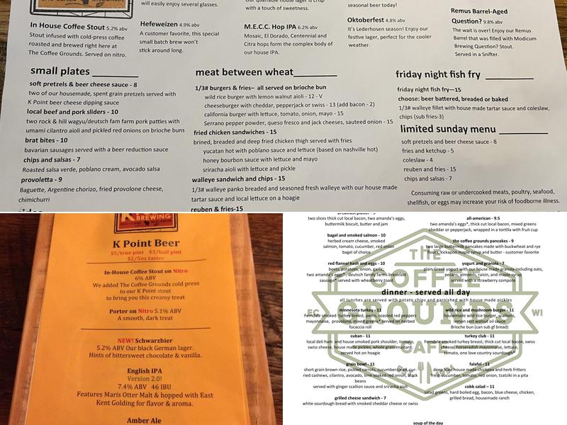 K Point Brewery Menu