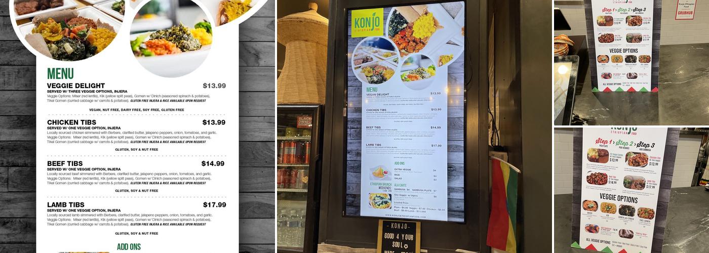 Konjo Ethiopian Food Menu