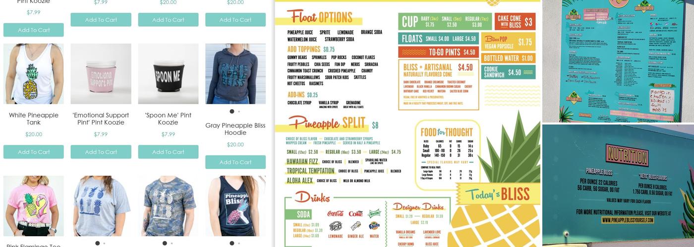 Pineapple Bliss Menu