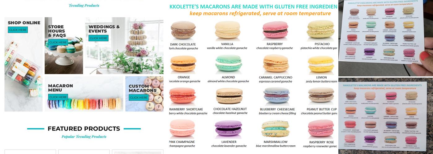 Nikkolette's Macarons Menu