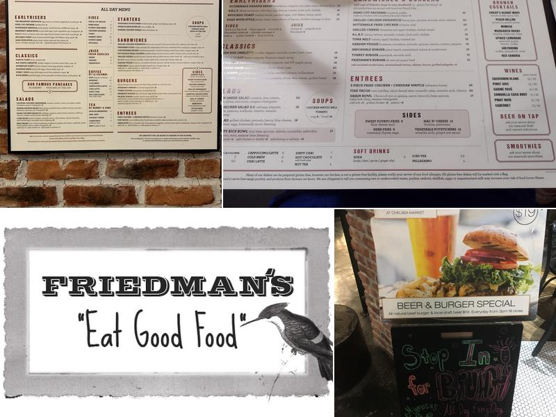 Friedman’s Menu