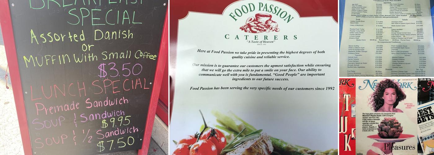 Food Passion Caterers Menu