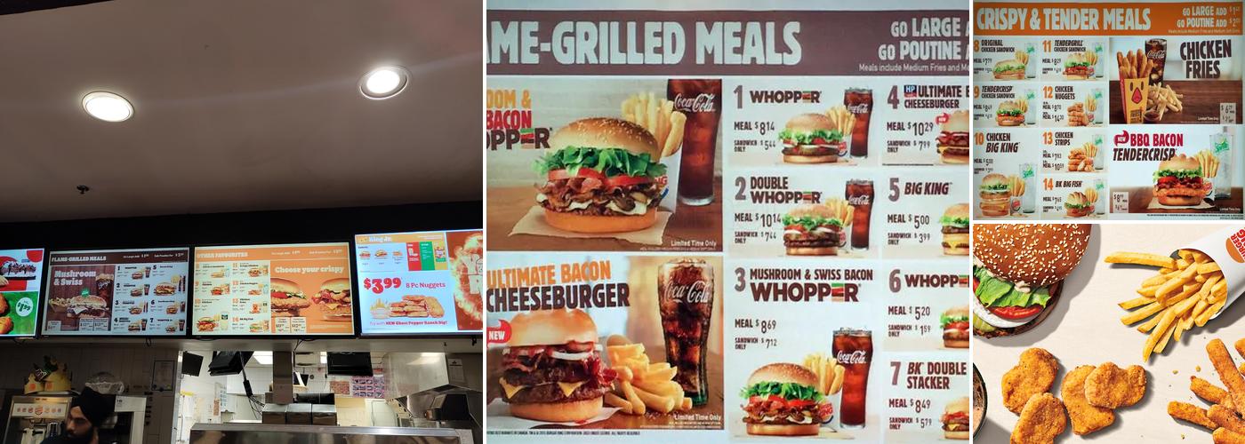 Burger King Menu