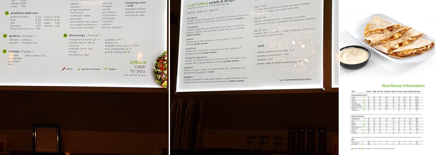 The Chopped Leaf Menu