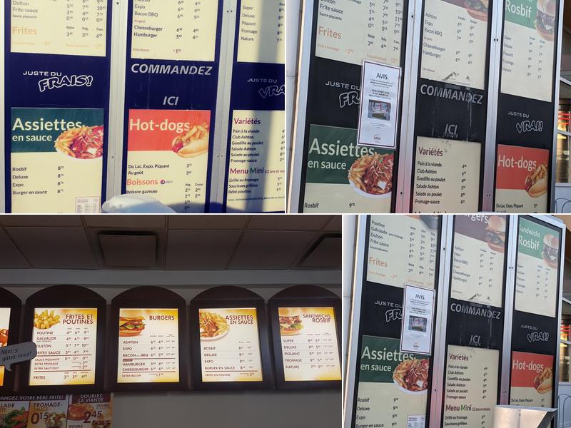 Chez Ashton Menu