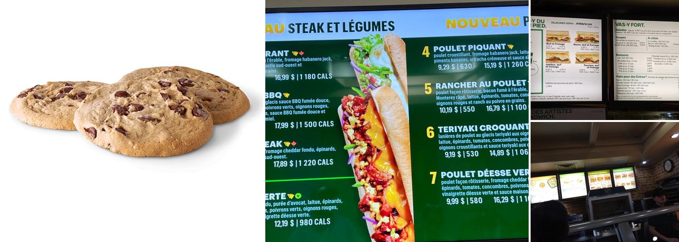 Subway Menu