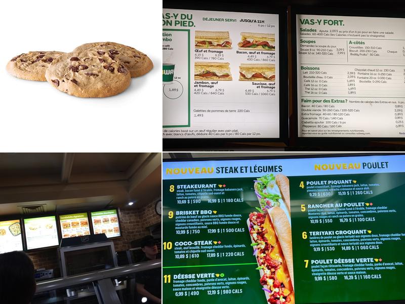 Subway Menu