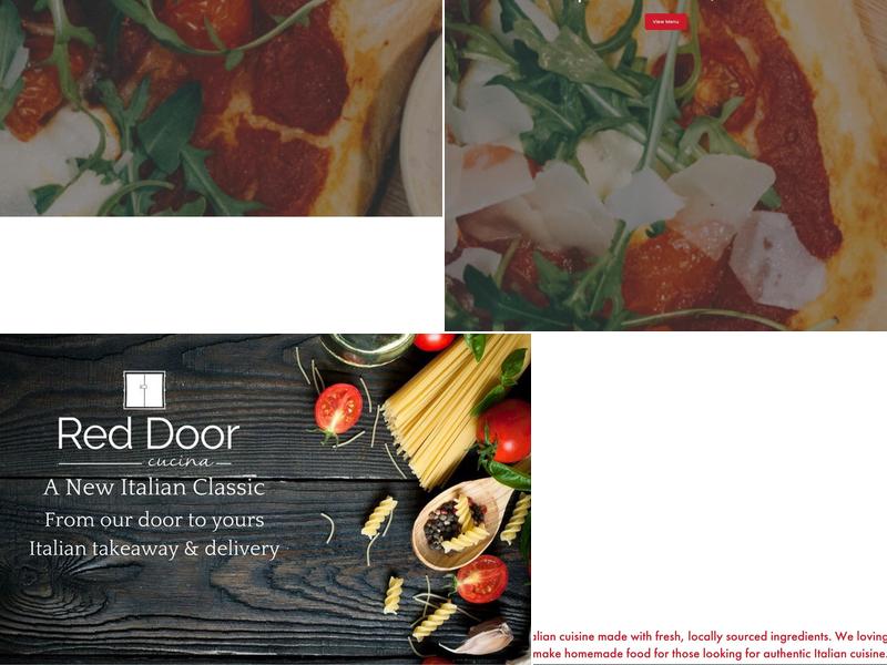 The Red Door Cucina Menu