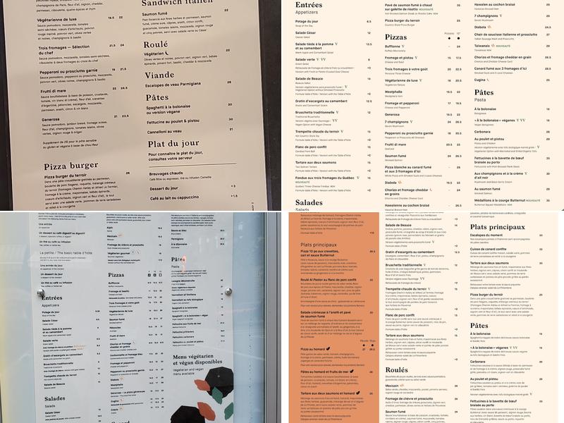 La Piazzetta Saint-Jean Menu