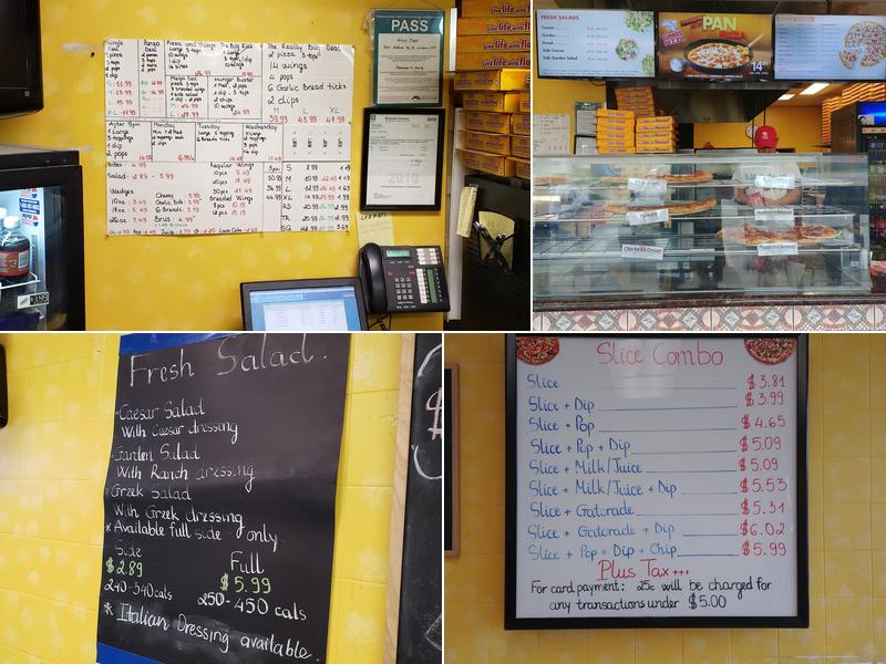 Gino's Pizza Menu