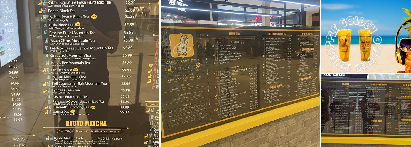 Rabbit Rabbit Tea Menu