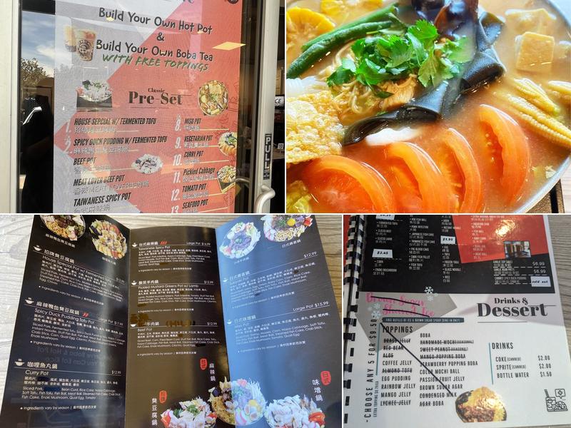 Hot pot mini workshop Menu