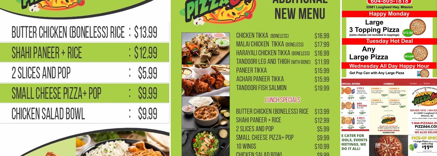 Pizza 64 - Mission Menu