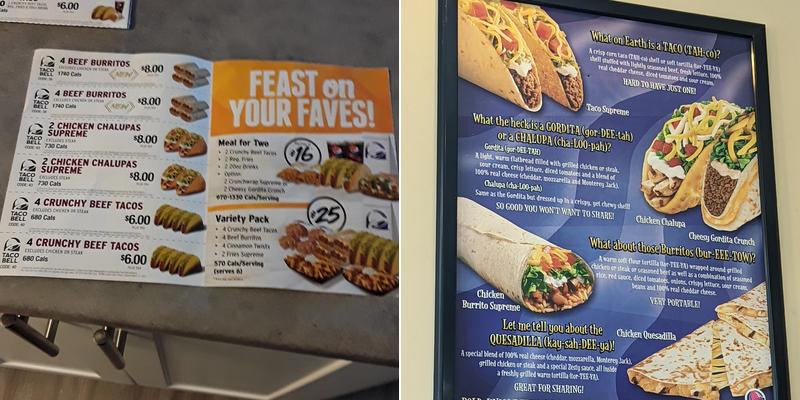 Taco Bell Menu