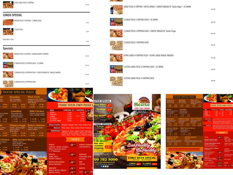 Pizza House Menu