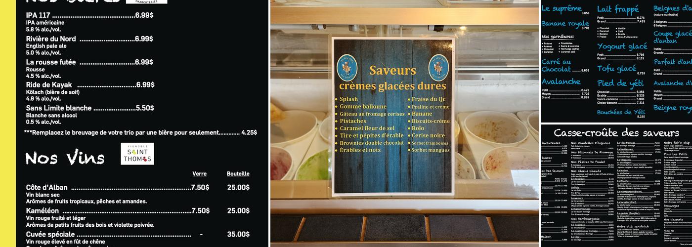 Les Sentiers des Saveurs Menu
