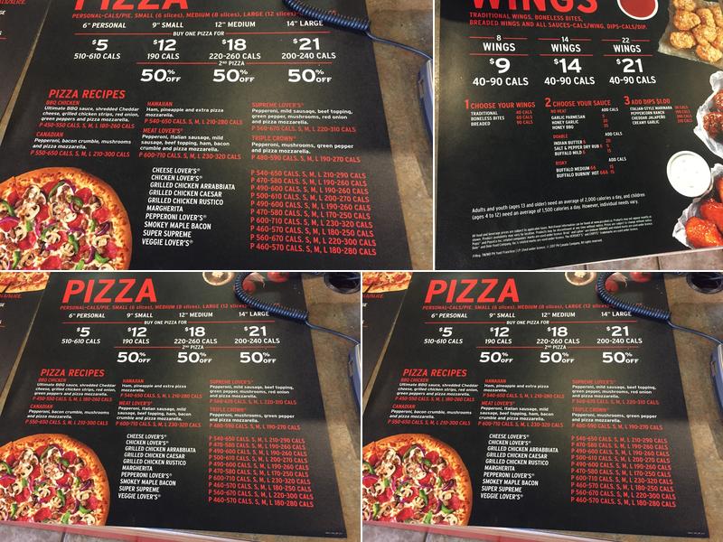 Pizza Hut Menu