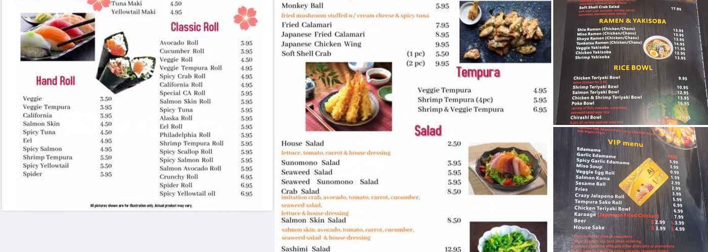 AI Sushi & Teriyaki Menu