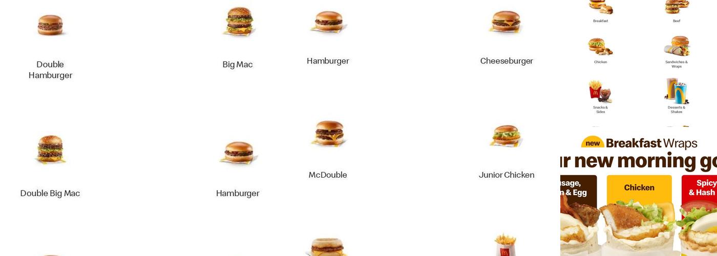 McDonald's Menu