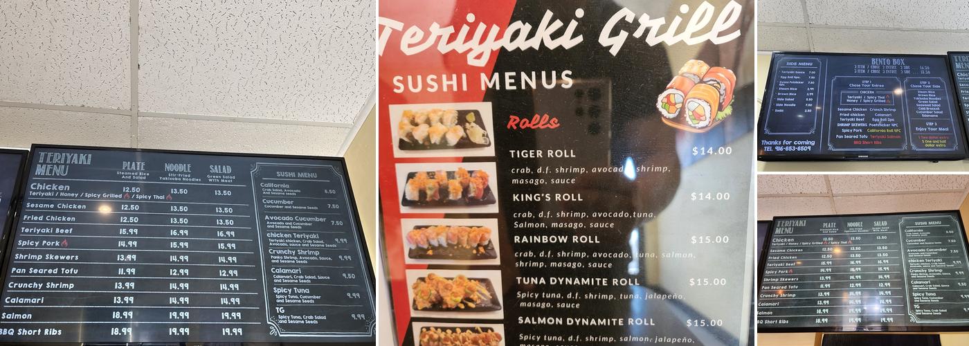 Teriyaki Grill Menu