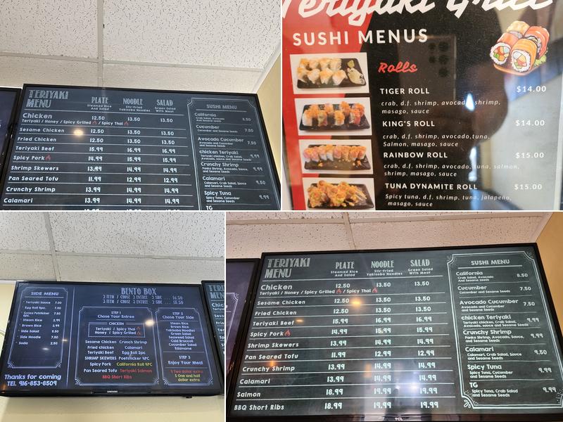 Teriyaki Grill Menu