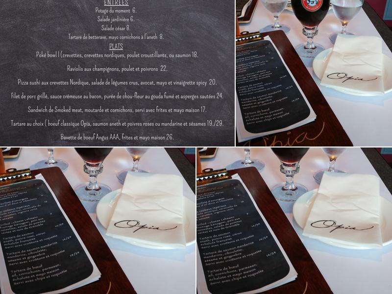 Opia Menu