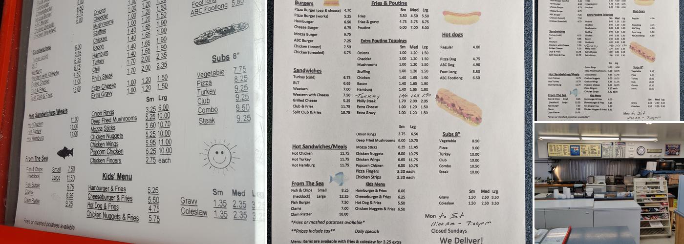 ABC Take-Out Menu