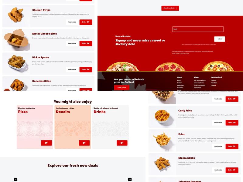 Buster's Pizza & Donair Menu