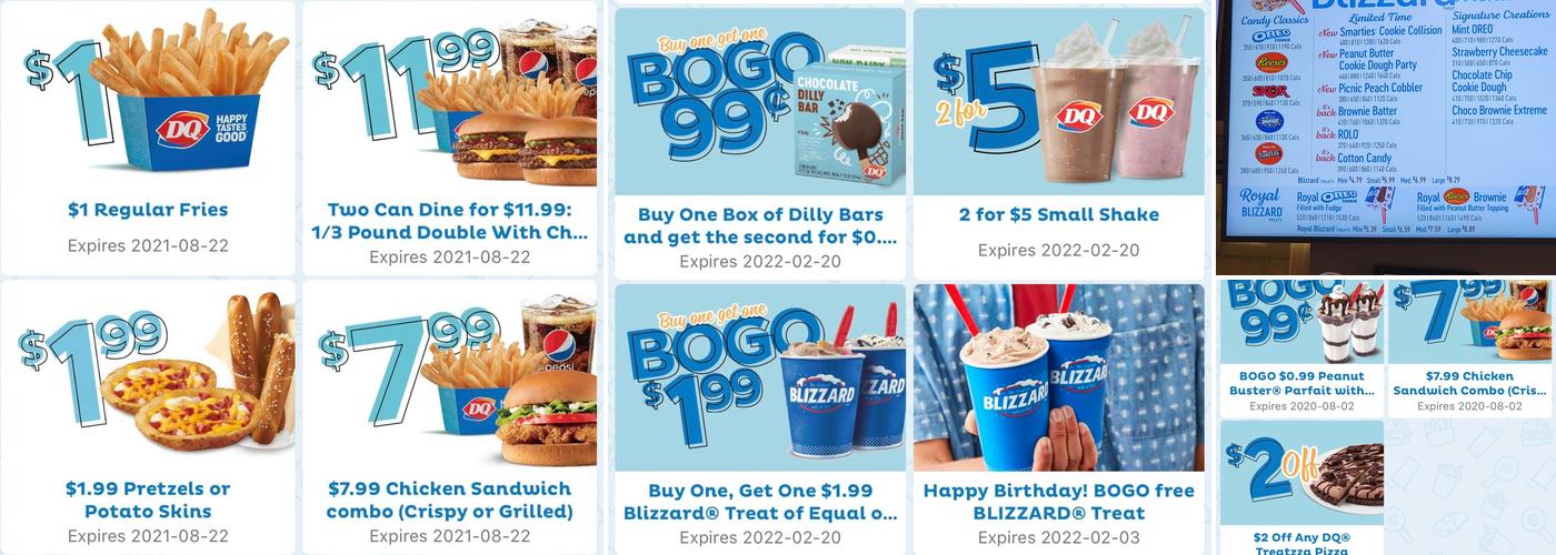 Dairy Queen Grill & Chill Menu