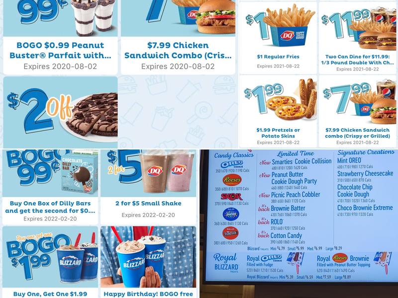 Dairy Queen Grill & Chill Menu
