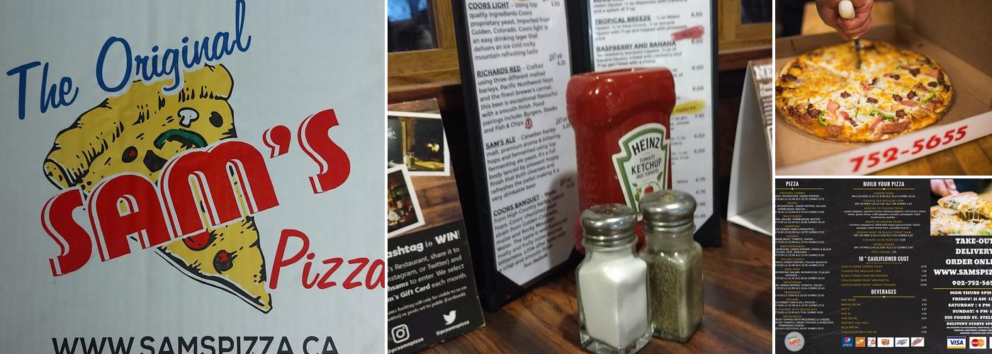 Sam's Pizza Menu