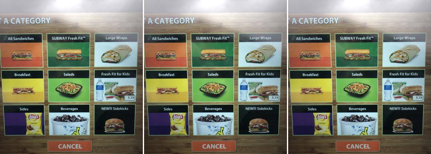 Subway Menu