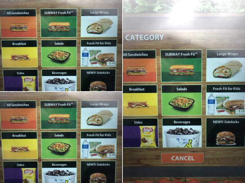 Subway Menu