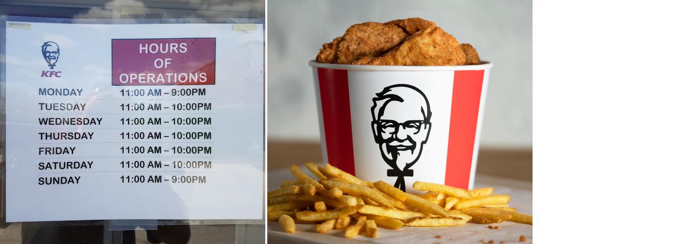 KFC Menu