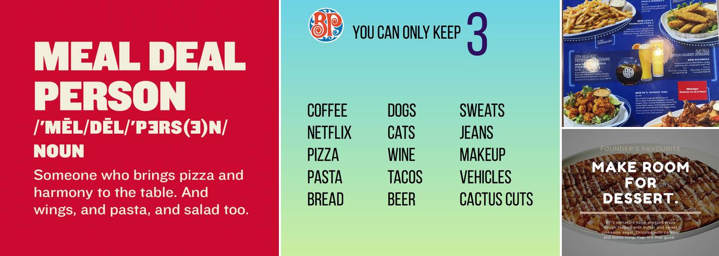 Boston Pizza Menu